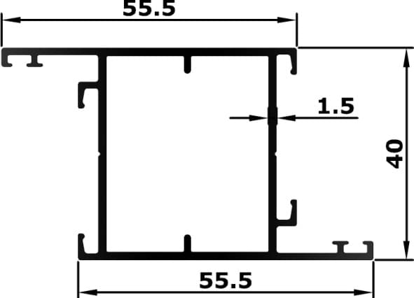 BL-40-05 - Door Z-Mullion