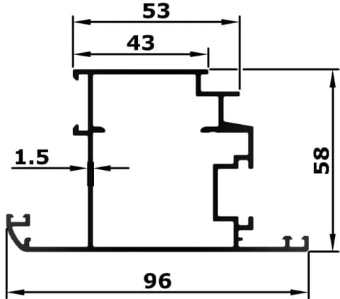 BL-50-06 - Door Outward Sash